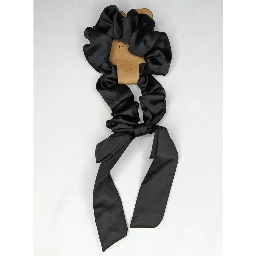 Black Hair Scrunchie Bow Ponytail by Berry